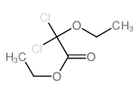 Acetic acid,2,2-dichloro-2-ethoxy-, ethyl ester结构式