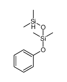 1,1,3,3-tetramethyl-1-phenoxydisiloxane Structure