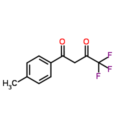4,4,4-三氟-1-(4-甲苯基)-1,3-丁二酮结构式