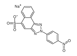 2-(4-Nitrophenyl)-2H-naphtho[1,2-d]triazole-5-sulfonic acid sodium salt结构式
