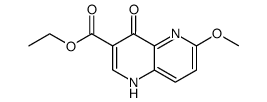 6-Methoxy-4-oxo-1,4-dihydro-[1,5]naphthyridine-3-carboxylic acid ethyl ester结构式