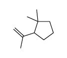 1,1-dimethyl-2-prop-1-en-2-ylcyclopentane结构式
