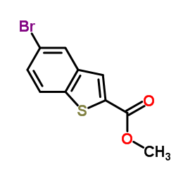 5-溴-1-苯并噻吩-2-羧酸甲酯结构式