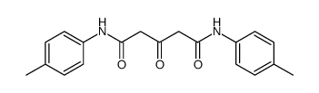 N,N'-bis(4-methylphenyl)-3-oxopentanediamide Structure