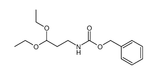 3-(benzyloxycarbonylamino)propionaldehyde diethyl acetal结构式