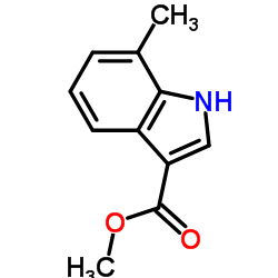 7-甲基-1H-吲哚-3-羧酸甲酯结构式