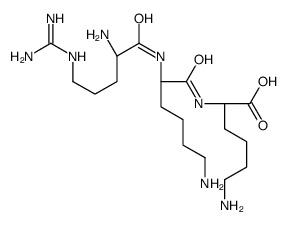 (2S)-6-amino-2-[[(2S)-6-amino-2-[[(2S)-2-amino-5-(diaminomethylideneamino)pentanoyl]amino]hexanoyl]amino]hexanoic acid结构式
