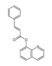 trans-cinnamic acid 8-hydroxyquinolinyl ester Structure