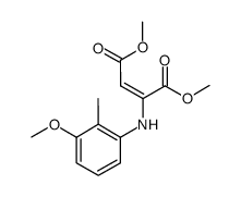 dimethyl 2-(3-methoxy-2-methylphenylamino)-2-butenedioate结构式