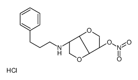 1,4:3,6-Dianhydro-2-deoxy-2-((3-phenylpropyl)amino)-L-iditol 5-nitrate monohydrochloride结构式