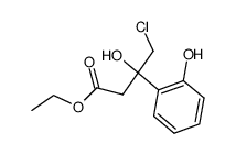 ethyl 4-chloro-3-hydroxy-3-(2-hydroxyphenyl)butyrate结构式