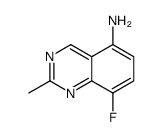 8-fluoro-2-methylquinazolin-5-amine Structure