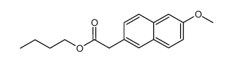 n-butyl 6-methoxy-2-naphthylacetate结构式