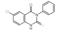 6-chloro-3-phenyl-2-sulfanylidene-1H-quinazolin-4-one Structure