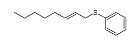 (trans-Oct-2-enyl) phenyl sulfide结构式