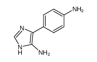 1H-Imidazol-5-amine,4-(4-aminophenyl)-结构式