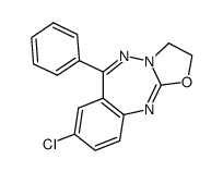 7-chloro-9-phenyl-1,2-dihydrooxazolo(2,3-b)-1,3,4-benzotriazepine Structure
