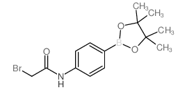 2-Bromo-N-(4-(4,4,5,5-tetramethyl-1,3,2-dioxaborolan-2-yl)phenyl)acetamide structure