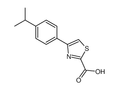 4-[4-(1-甲基乙基)苯基]-2-噻唑羧酸结构式