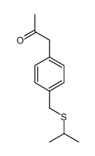 1-[4-(propan-2-ylsulfanylmethyl)phenyl]propan-2-one结构式