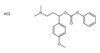 [3-(dimethylamino)-1-(4-methoxyphenyl)propyl] phenyl carbonate,hydrochloride结构式