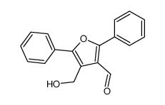 4-(hydroxymethyl)-2,5-diphenylfuran-3-carbaldehyde结构式