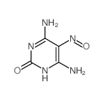 2(1H)-Pyrimidinone,4,6-diamino-5-nitroso- Structure