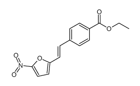 (E)-2-(4-Ethoxycarbonylphenyl)-1-(5-nitro-2-furyl)ethylene结构式