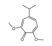 2,7-dimethoxy-4-propan-2-ylcyclohepta-2,4,6-trien-1-one Structure