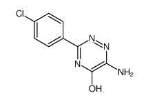 6-amino-3-(4-chlorophenyl)-2H-1,2,4-triazin-5-one结构式