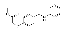 methyl 2-[4-[(pyridin-3-ylamino)methyl]phenoxy]acetate结构式