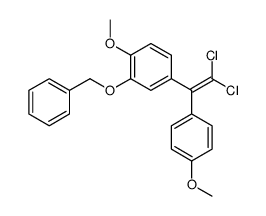 4-[2,2-dichloro-1-(4-methoxyphenyl)ethenyl]-1-methoxy-2-phenylmethoxybenzene结构式