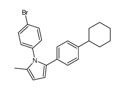 1-(4-bromophenyl)-2-(4-cyclohexylphenyl)-5-methylpyrrole Structure