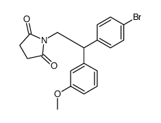 1-[2-(4-bromophenyl)-2-(3-methoxyphenyl)ethyl]pyrrolidine-2,5-dione Structure