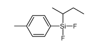 butan-2-yl-difluoro-(4-methylphenyl)silane结构式