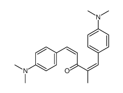 1,5-bis[4-(dimethylamino)phenyl]-2-methylpenta-1,4-dien-3-one结构式