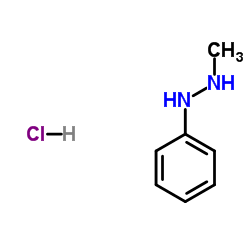 1-甲基-2-苯基肼盐酸盐结构式