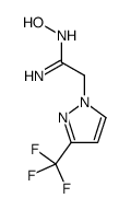 (E)-N-羟基-2-(3-(三氟甲基)-1H-吡唑-1-基)乙酰胺结构式