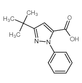 3-叔丁基-1H-吡唑-5-羧酸结构式