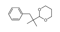 2-(1,1-dimethyl-2-phenylethyl)-1,3-dioxane结构式