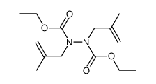 diethyl 1,2-bis(2-methylprop-2-en-1-yl) hydrazine-1,2-dicarboxylate结构式