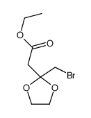 ethyl 2-(bromomethyl)-1,3-dioxolane-2-acetate structure