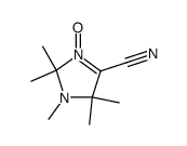 4-cyano-1,2,2,5,5-pentamethyl-2,5-dihydro-1H-imidazole 3-oxide结构式