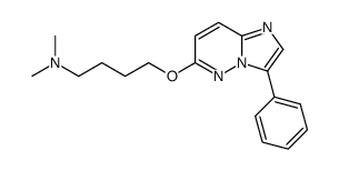 dimethyl-[4-(3-phenyl-imidazo[1,2-b]pyridazin-6-yloxy)-butyl]-amine Structure