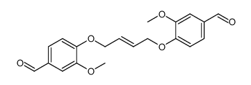 4,4'-[(2E)-but-2-ene-1,4-diylbis(oxy)]bis(3-methoxybenzaldehyde)结构式