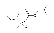 2,3-epoxy-3,4-dimethyl-hexanoic acid isobutyl ester结构式