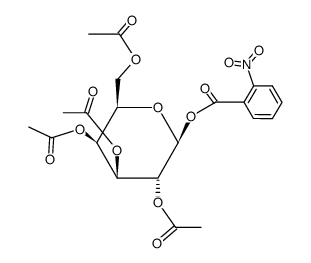 1-(2-Nitro-benzoyl)-tetraacetyl-β-D-galactose Structure