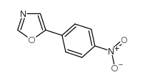 5-(4-硝基苯基)-1,3-噁唑结构式