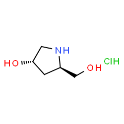 (3S,5R)-5-(羟甲基)吡咯烷-3-醇盐酸盐结构式