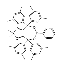 (3aR,8aR)-(-)-4,4,8,8-四(3,5-二甲基苯基)四氢-2,2-二甲基-6-苯基-1,3-二氧杂环戊烯并[4,5-e]二氧杂磷杂环庚烷图片
